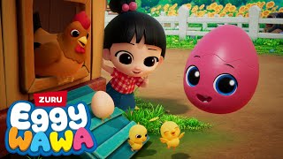 Sing and Dance with funny Eggy Wawa | Nursery Rhymes \u0026 Kids Songs