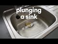 plunging a sink