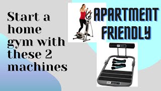 Beginner home gym machines- apartment friendly, Hip Thruster, Sunny Elliptical review