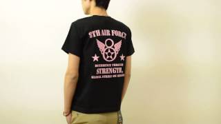 8th AIR FORCE JEANSBUG ORIGINAL PRINT T-SHIRT 第8空軍 ミリタリープリント 半袖Tシャツ アメリカ空軍 米軍 USAF ST-8thAF141