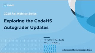 CodeHS Autograder Updates