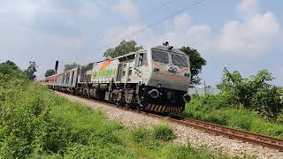 Special Livery Thribuvan Mahadevi WDP4D 40125 Hauling Subedarganj Dehradaun with Kids cheering