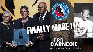 Herb Carnegie Finally Made it Into the HOCKEY HALL OF FAME | Hockey History