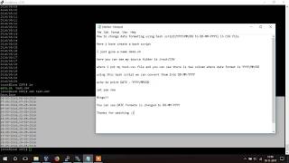 Change Date Format In CSV File Columns Using Bash Script.