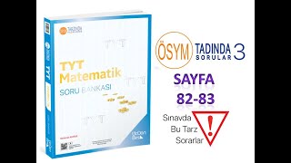 345 TYT MATEMATİK SAYFA 82 83 ÖRÜNTÜLÜ SAYI GRUPLARI ÖSYM TADINDA 3