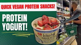 Easy High Protein Vegan Yogurt Snack: Kite Hill Greek Yogurt w/Built By Plants Protein Powder