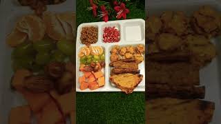 ramzan ki aakhari iftar thali recipe 😋 ✨️ iftar thali ideas #shorts #short #shortvideo #thali