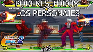 Capcom vs SNK 2 Todos los Poderes Especiales Mark of the Millennium 2001