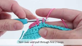 Crochet | Invisible Decrease (left handed)