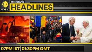 35,000 Homes Sans Power Supply in LA | Biden Awards Pope's Model of Freedom | WION Headlines