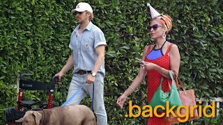 Eva Mendes & Ryan Gosling hosted a family celebration at a hotel in Santa Barbara.