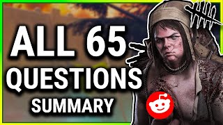 ALL 65 DBD DEV Answers! - DBD Reddit AMA Summary