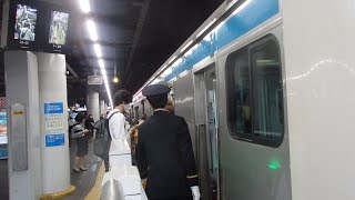 【ホームドア設置後】京浜東北線品川駅での車掌動作１