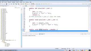 34)method overloading (java tutorial)