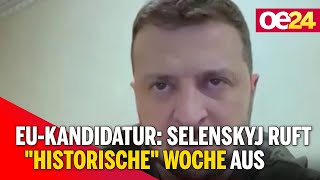 EU-Kandidatur: Selenskyj ruft \