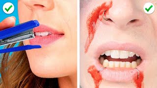 Robby tries 27 LIFESAVING beauty hacks by 5 minute crafts, 123go! and MORE compilation #5