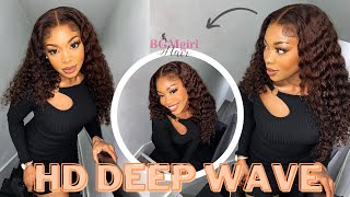 Watch me slay my HD Deep Wave front wig ft.BGMgirl Hair #deepwave #wigtutorial #bgmgirlhair #shorts