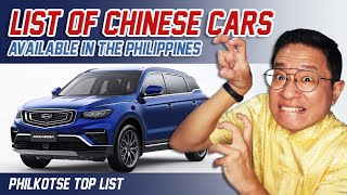 Chinese Cars You Can Buy in the Philippines  | Philkotse Top List