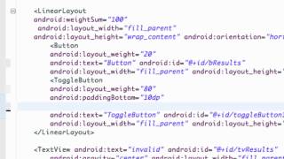 Android Application Development Tutorial 24 XML Padding and Setting Toggle to On