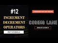 Increment and Decrement Operators In PHP | PHP Tutorial For Beginners – Coding Lane