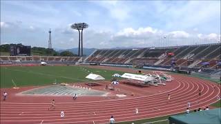 女子4×400mリレー予選1組、1着：済美高　4分08秒78　～第72回愛媛陸上選手権大会～