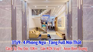 Nhà 3Tỷ9 Tặng Full Nội Thất Tại Tp.Thuận An - Kinh Doanh Buôn Bán Được Cách Tp.Thủ Đức 10km| Nhadep