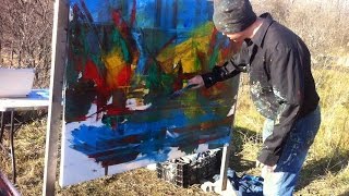 How to Oil Paint Abstract Paintings: composition, painting tips, painting techniques,  color theory