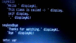 Smalltalk Program to create a simple class.