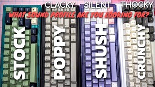 GAS67 How To: Thocky, Poppy, or Whisper Quiet: What sound profile are you looking for your keyboard?