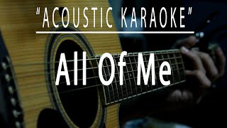 All of me - Acoustic karaoke (John Legend)