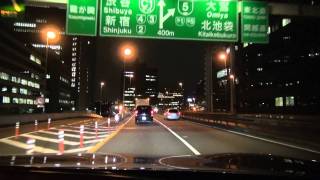 〔高速６号向島線〕箱崎ＰＡ⇒〔都心環状線〕谷町ＪＣＴ　夜　2012 1