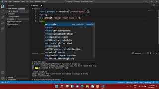 How to Take Input in JavaScript using Visual Code | How to Run JavaScript in Visual Studio Code