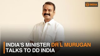 India's Minister Dr L Murugan talks to DD India