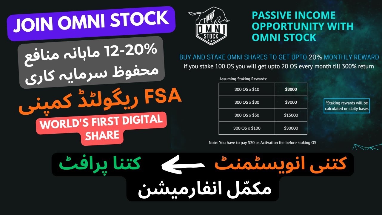 Omni Stock 12-20% Monthly Profit | Online Earning In Pakistan 2024 # ...