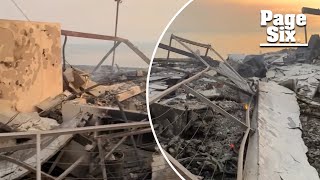 Heartbroken Paris Hilton visits her destroyed Malibu home after it was engulfed by LA fires