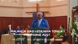 Malanga Palesiteni Rev Dr Tevita Koloa'ia Havea