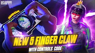 Best 5 FINGER CLAW With Control Code And HANDCAM🔥(Tips/Tricks) | BGMI | Mew2.