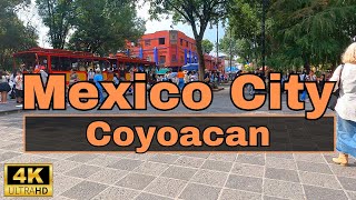 Coyoacan Mexico City 4K HDR Walking Tour