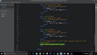 CREATING CAROUSEL (IMAGE SLIDER) USING BOOTSTRAP