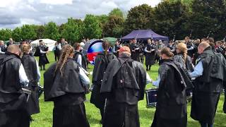 Simon Fraser University Drum Corps - British Championships 2017 - MSR Practice (1)