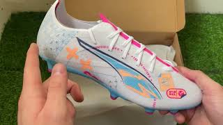 Puma Ultra 5 Carbon Match FG Boots Review - On Feet \u0026 Unboxing ASMR!