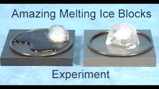 Melting Ice Blocks Experiment (ice cubes melting experiment)