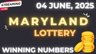 Maryland Midday Lottery Results For - 04 Jun, 2025 - Pick 3 - Pick 4 - Pick 5 - Powerball -Cash4life