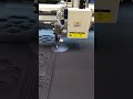 Single needle quilting machine testing