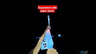 Experiment with paper plane// paper rocket experiment 🥼🥼🥼 #experiment #rocket #shorts