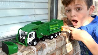 Garbage Truck Videos For Children l First Gear WM Mack TerraPro Front Loader l Garbage Trucks Rule😜