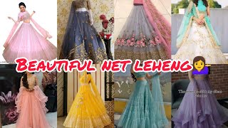 beautiful net lehenga for wedding and party💁‍♀️#lehengadesign #ytvideo #viral