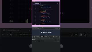 Mastering JavaScript Switch case explained | Youtube Shorts