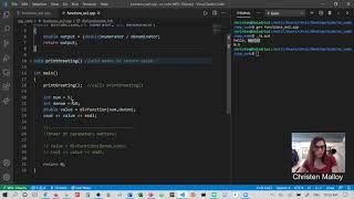 Function datatypes (void / double)