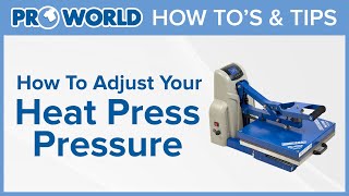 Adjusting Heat Press Pressure